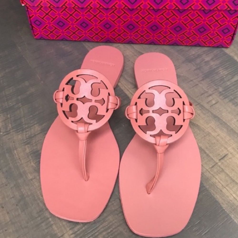 NEW Tory Burch Miller Square Toe Miller Sandals - Picture 3 of 6